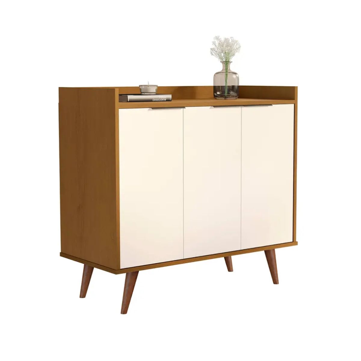 BE DESIGN - Buffet 3 Puertas Luxor Caramelo/Perla