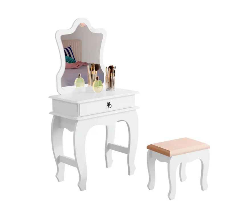 Tocador Con Espejo Luxury Blanco