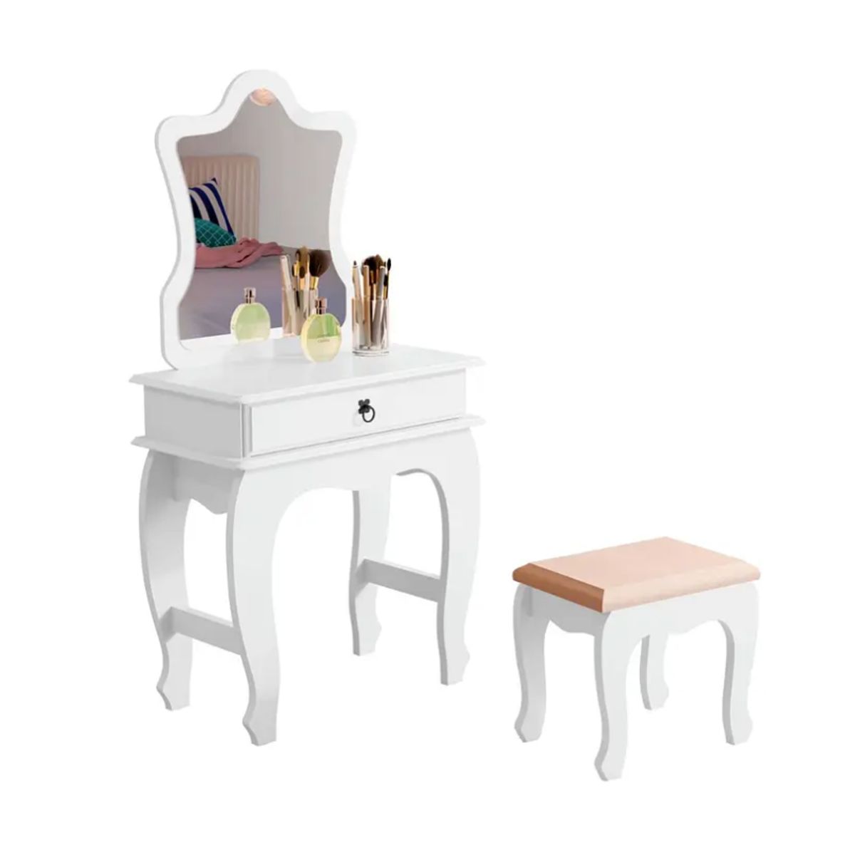 BE DESIGN - Tocador Con Espejo Luxury Blanco