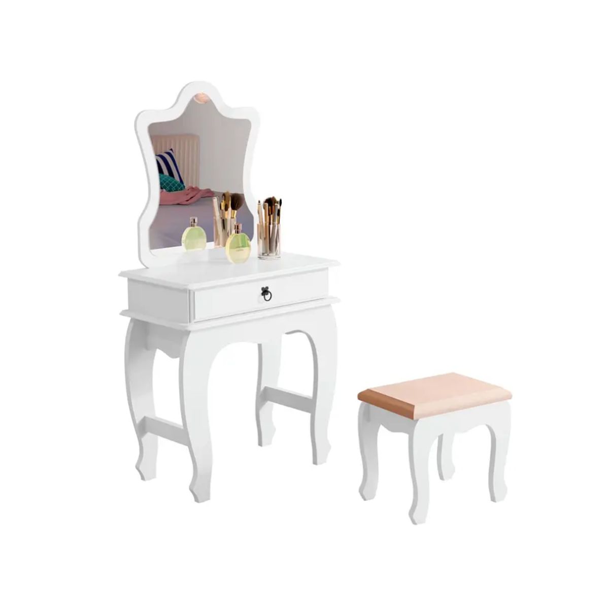 BE DESIGN - Tocador Con Espejo Luxury Blanco