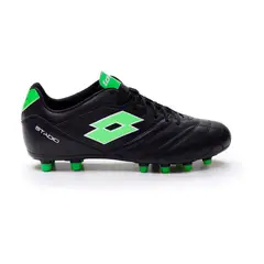 LOTTO - Zapato de Fútbol Hombre - Stadio FG 300 Negro Verde - Negro