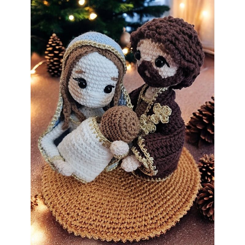 GENERICO - SAGRADA FAMILIA EN AMIGURUMI
