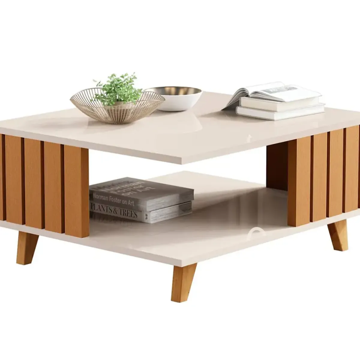 BE DESIGN - Mesa De Centro Acai PerlaCaramelo