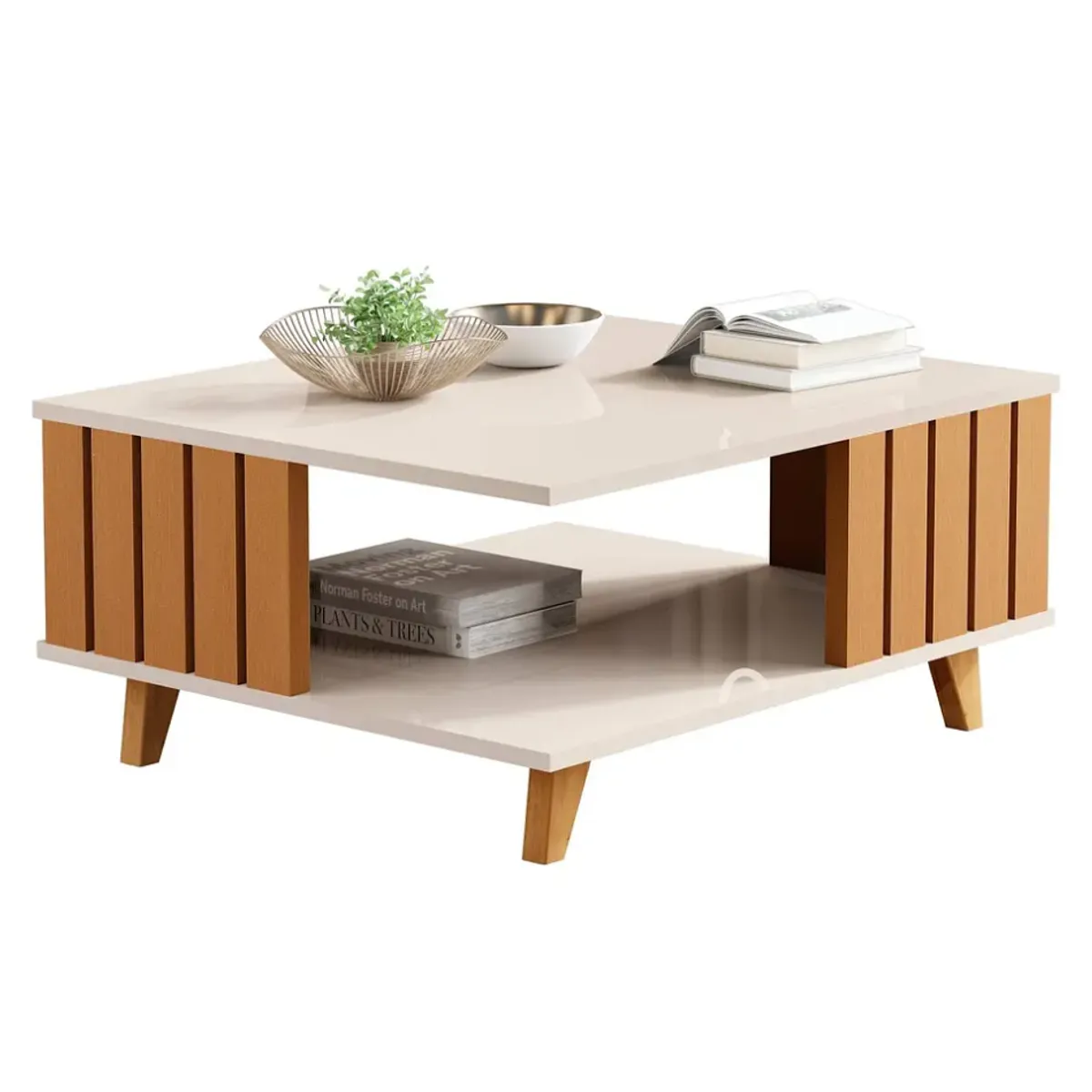 BE DESIGN - Mesa De Centro Acai PerlaCaramelo