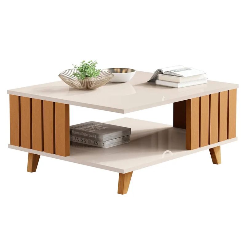 BE DESIGN - MESA DE CENTRO AÇAÍ PERLA - CARAMELO.