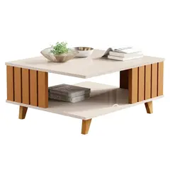 BE DESIGN - MESA DE CENTRO AÇAÍ PERLA - CARAMELO
