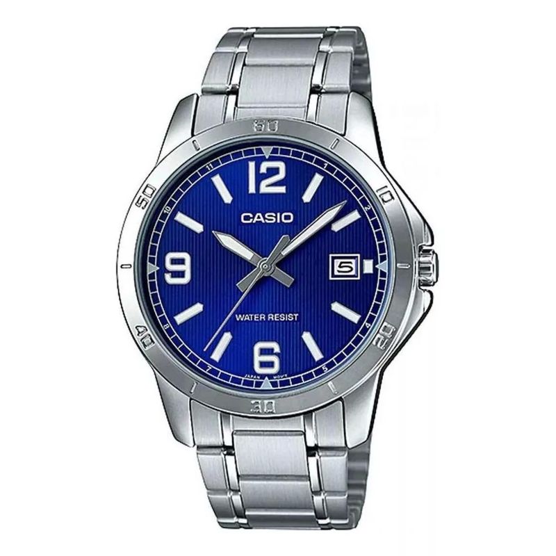 CASIO - Reloj Casio Mtp-v004d-2budf Acero Inoxidable Hombre Plateado