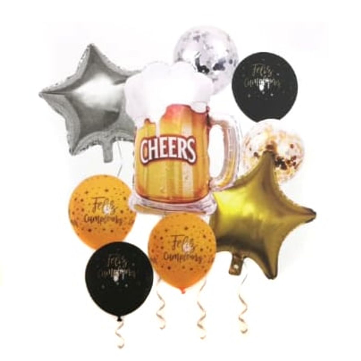 GENERICO - SET GLOBO METALICO F.C CERVECERO X 1 SET