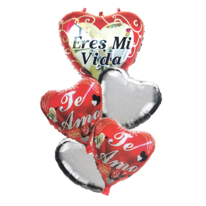GENERICO - SET GLOBO METALICO ERES MI VIDA X 1 SET