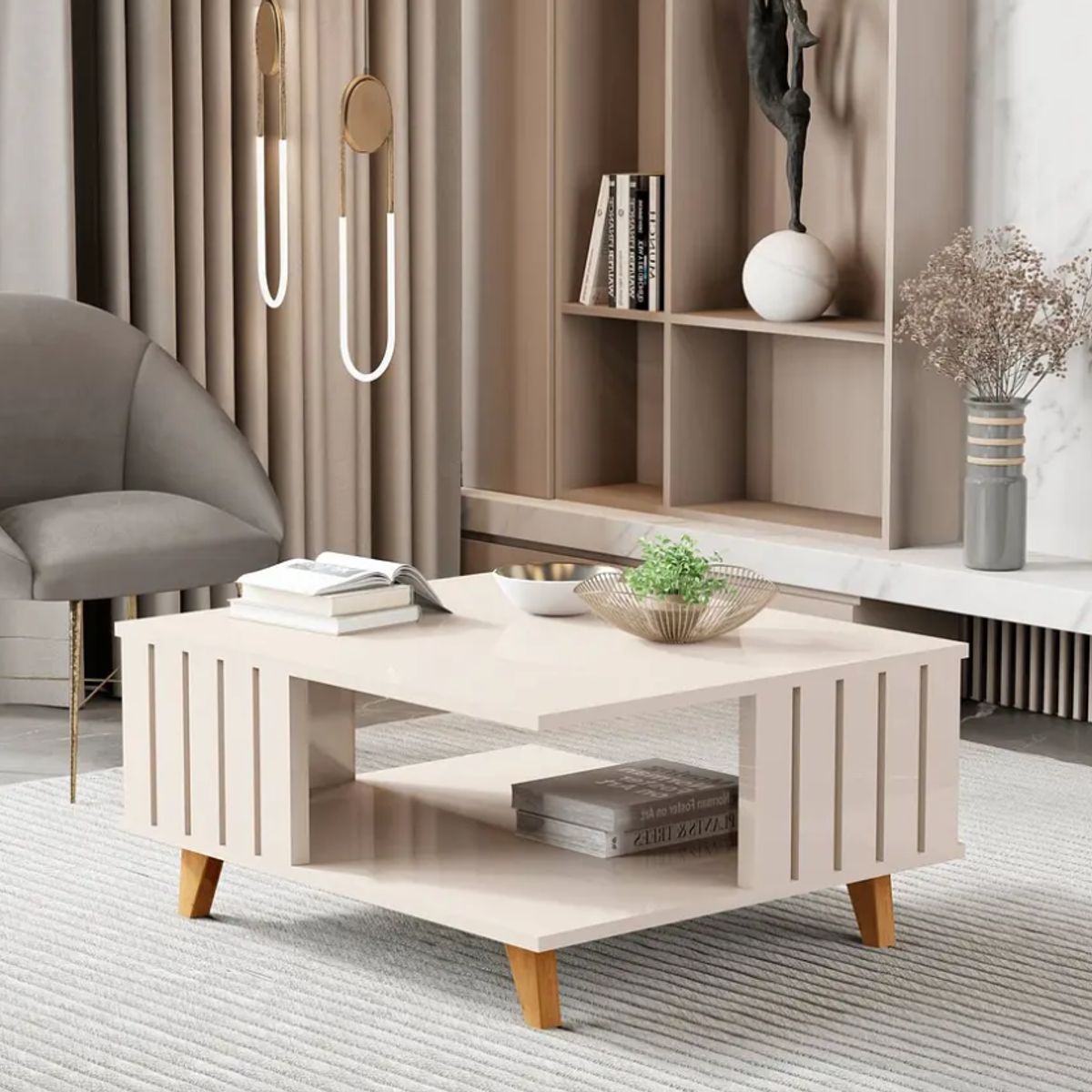 BE DESIGN - Mesa De Centro Acai Perla