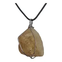 GENERICO - Collar Colgante Piedra Natural CITRINO