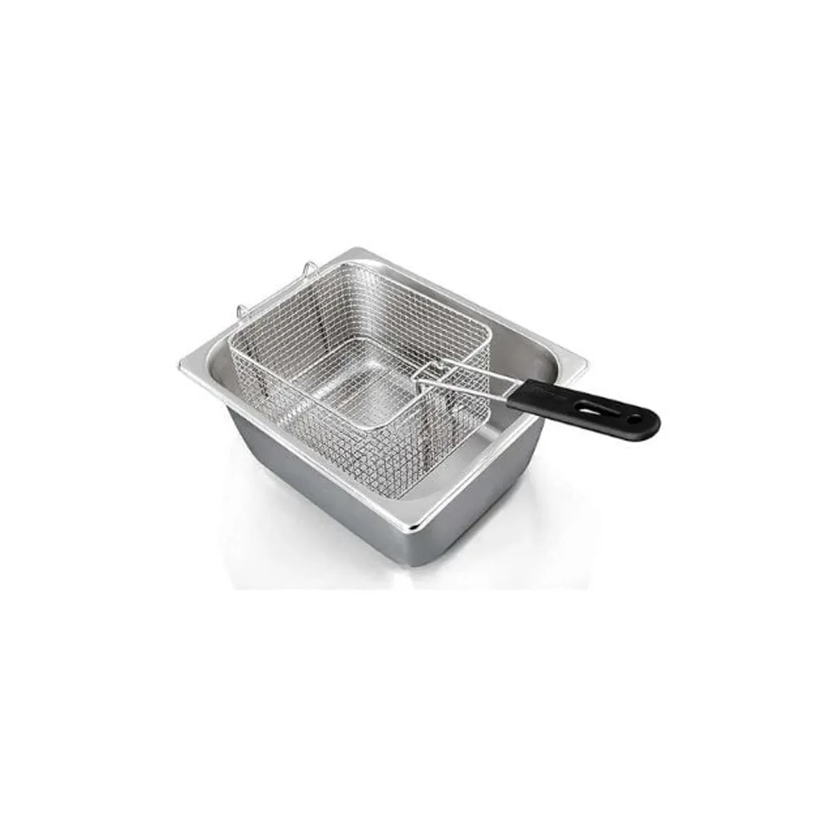 GENERICO - Tacho De Acero Inoxidable + Canastillo 6 L