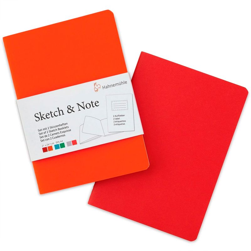HAHNEMUHLE - Set 2 libretas Sketch & Note Hahnemühle A4 (29.7X21cm)