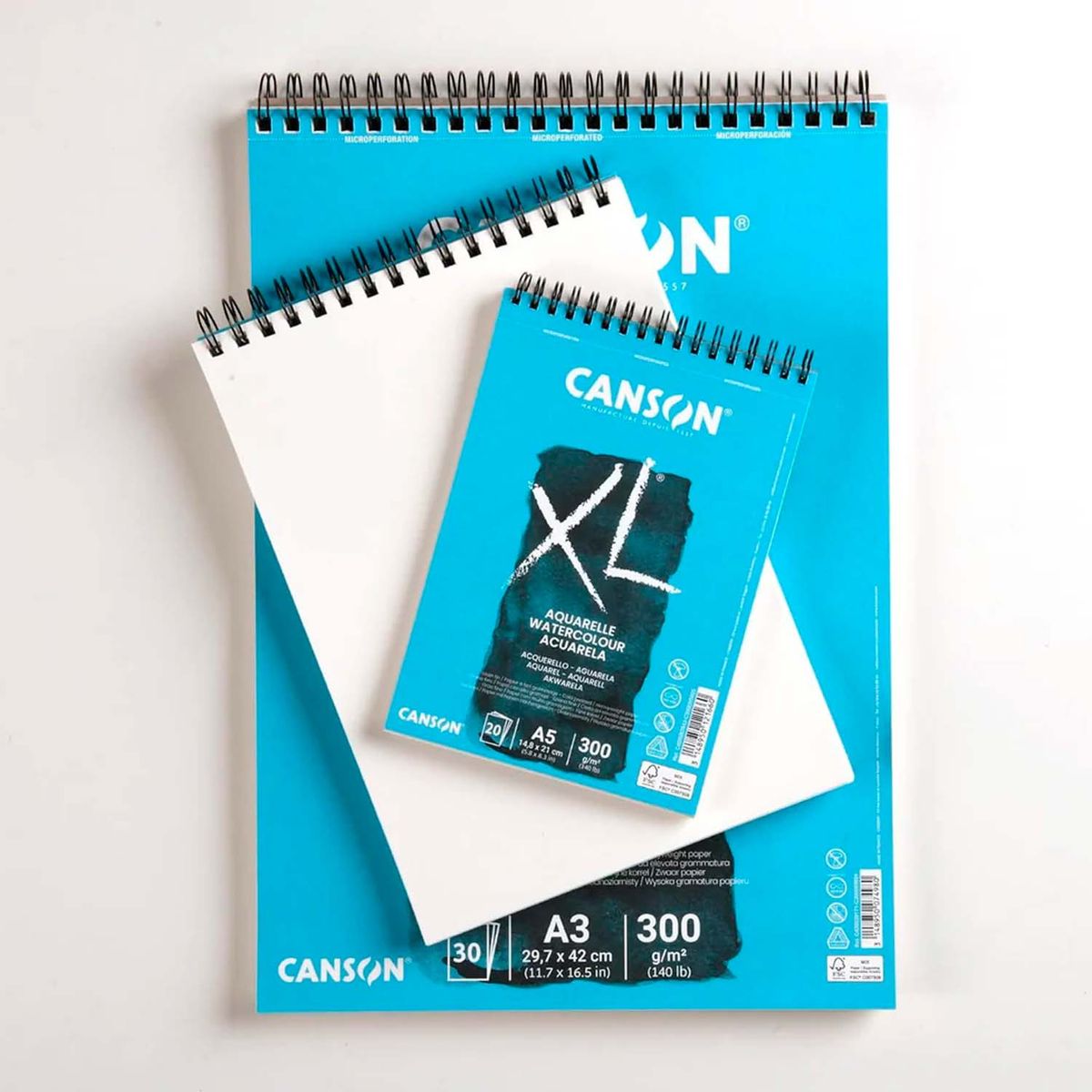 CANSON - Croquera Canson XL Aquarelle 300gr 30 hjs A3 (29.7x42cm)