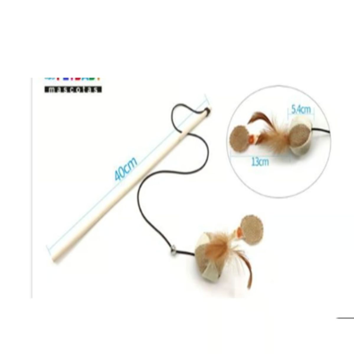 GENERICO - Juguete Gato Mimo Varilla 40cm