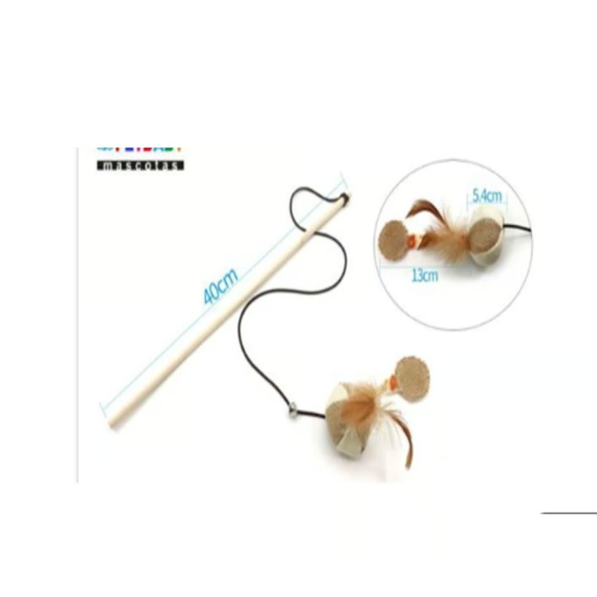 GENERICO - Juguete Gato Mimo Varilla 40cm