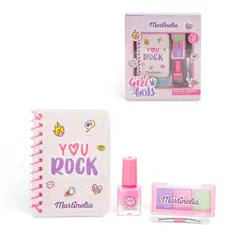 ANSALDO - MARTINELIA – SUPER GIRL MAQUILLAJE Y BLOCK DE NOTAS