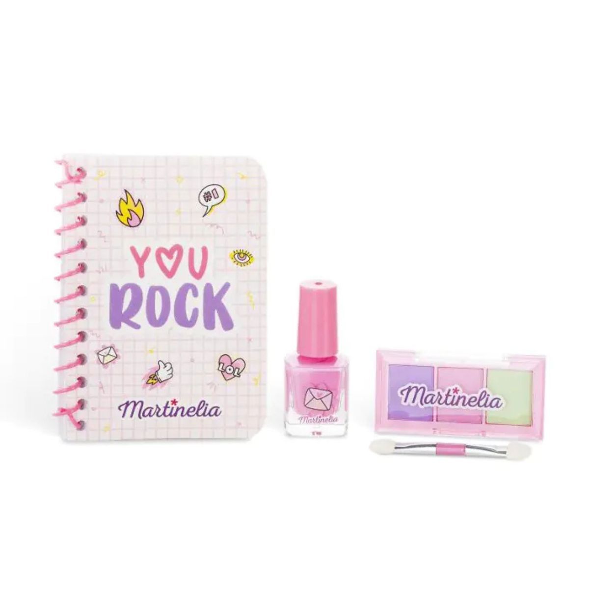 ANSALDO - Maquillaje MARTINELIA Super Girl con block de notas