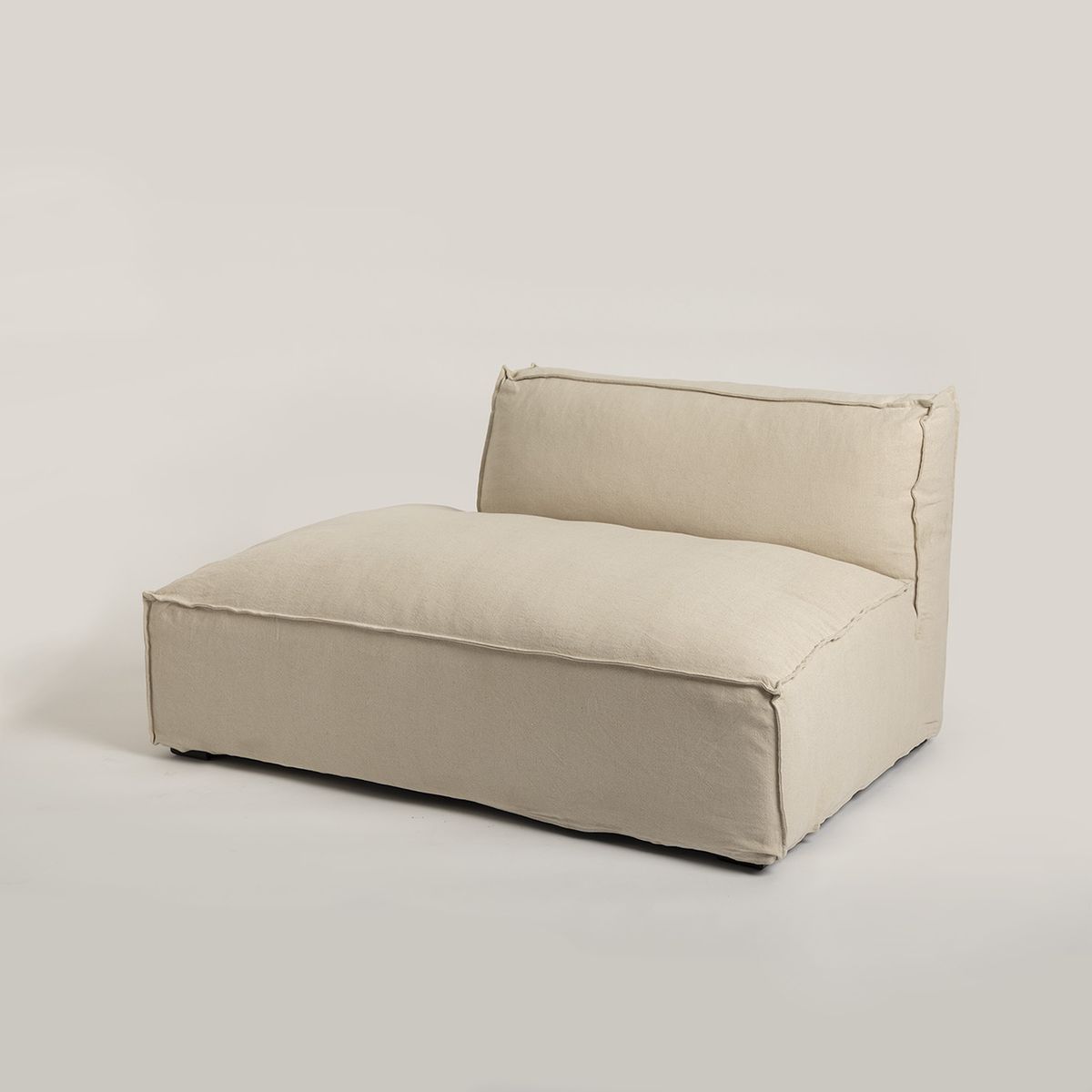 MILK - Sofa Seccional Cube Armless Derecho Crudo