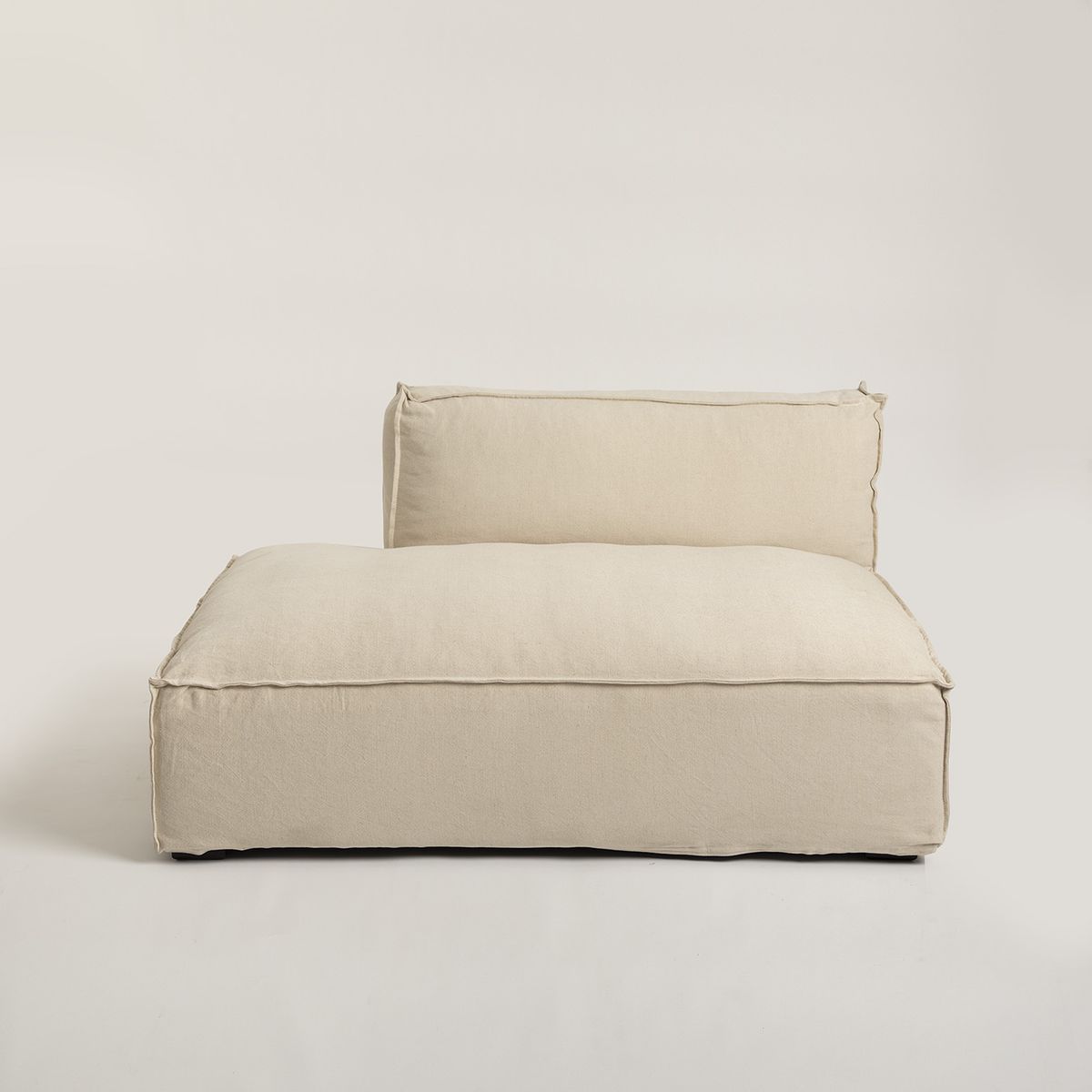 MILK - Sofa Seccional Cube Armless Derecho Crudo