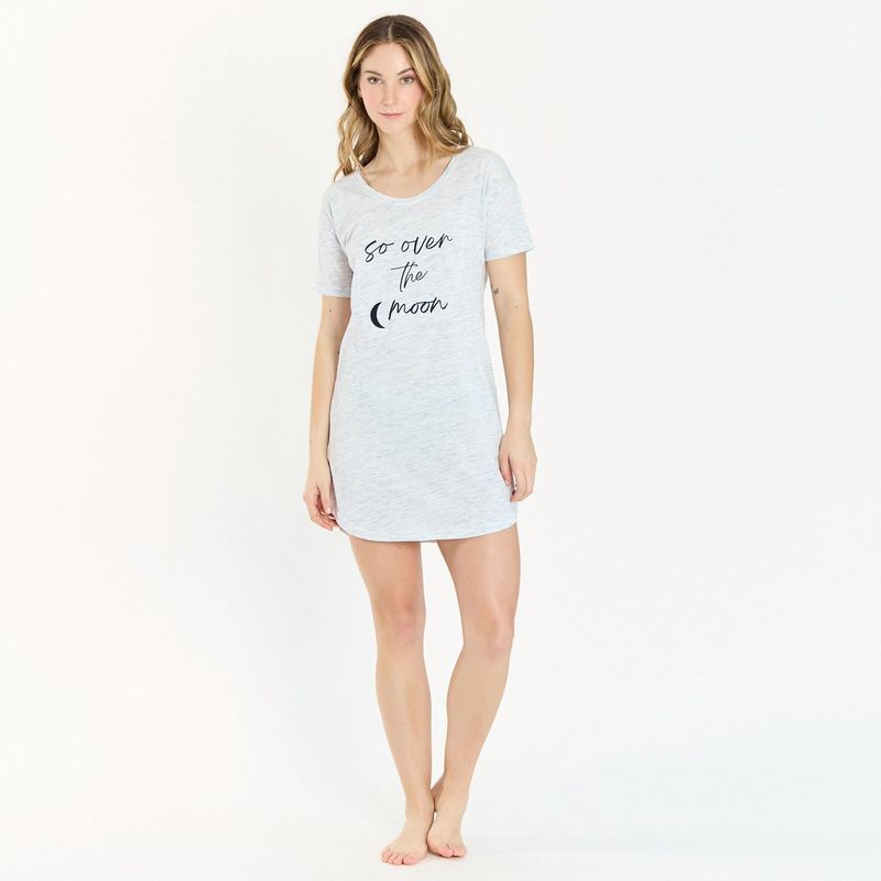 BARBIZON - Camisa de Dormir Emilia Manga Corta Melange