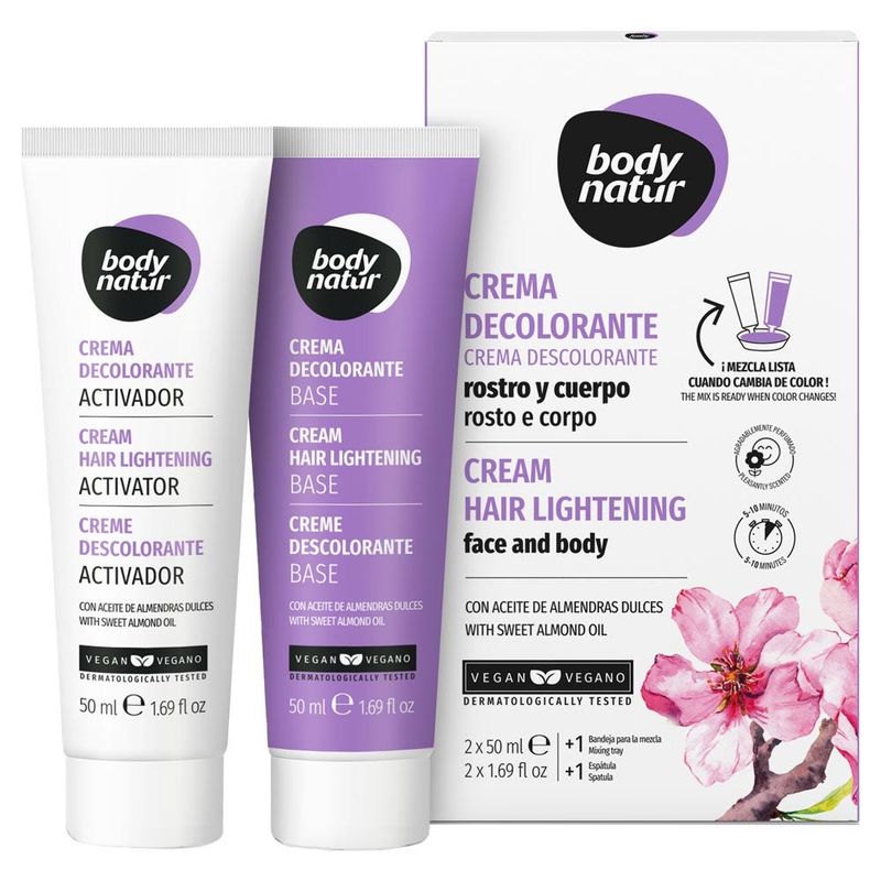 BODY NATUR - Crema Decolorante Cuerpo y Rostro