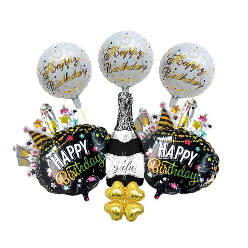 GENERICO - SET GLOBO METALICO HBD SALUT X1 SET