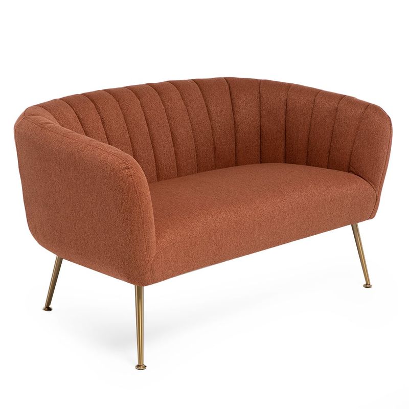 THE POPULAR DESIGN - SOFA 2C ROCCO TERRACOTA
