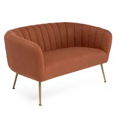 THE POPULAR DESIGN - SOFA 2C ROCCO TERRACOTA