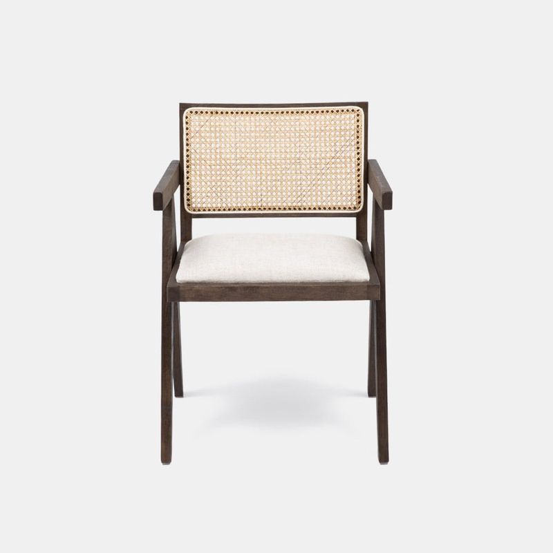 MILK - SILLON PIERRE OAK DARK Y BEIGE