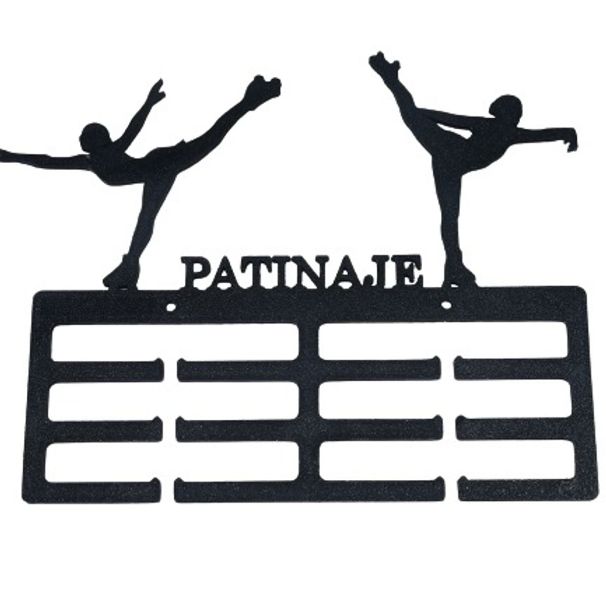 GENERICO - Medallero  Porta Medallas de Patinaje - Negro