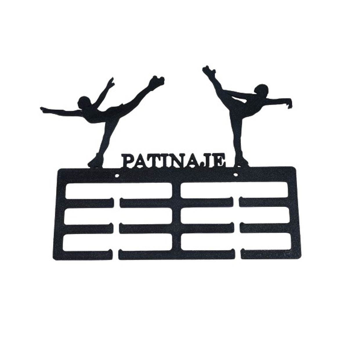 GENERICO - Medallero  Porta Medallas de Patinaje - Negro