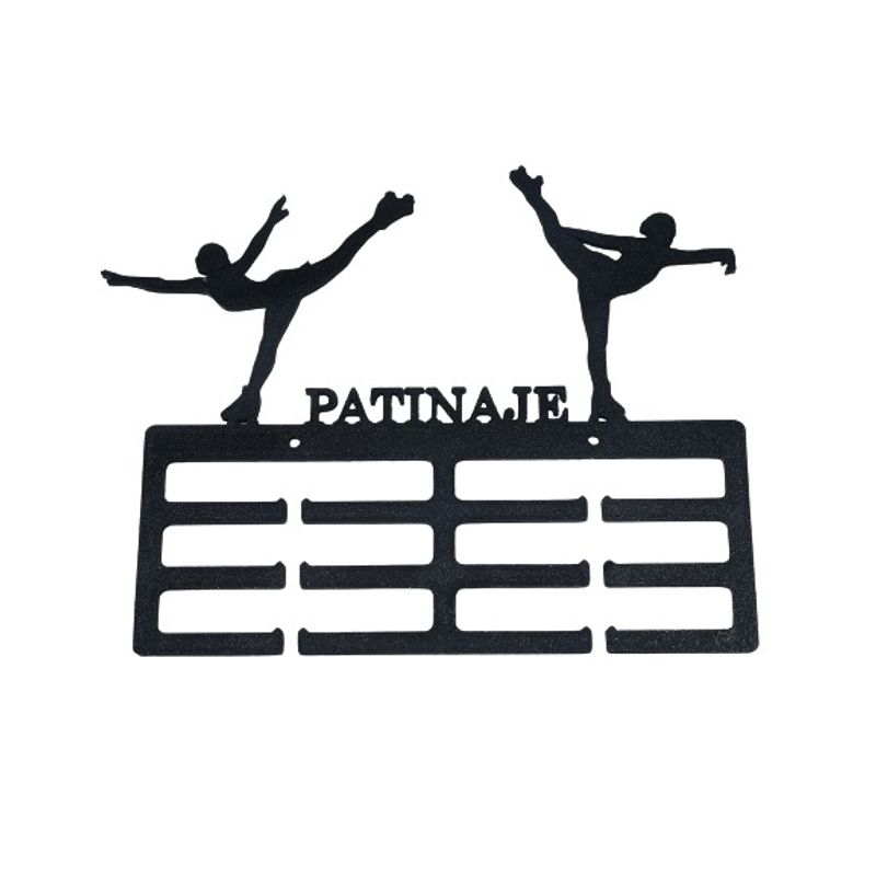 GENERICO - Medallero  Porta Medallas de Patinaje - Negro