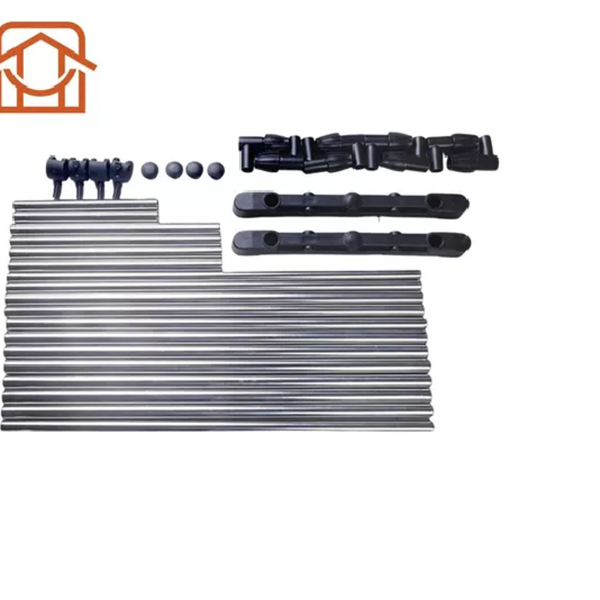 GENERICO - Perchero Colgador Doble Con Ruedas Exhibidor Ropa Inestira