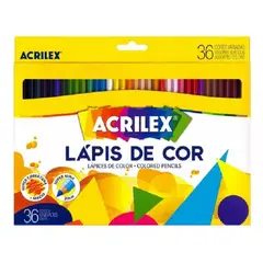 GENERICO - Acrilex Lapices De Colores - 36 Colores - Super Mina 3mm