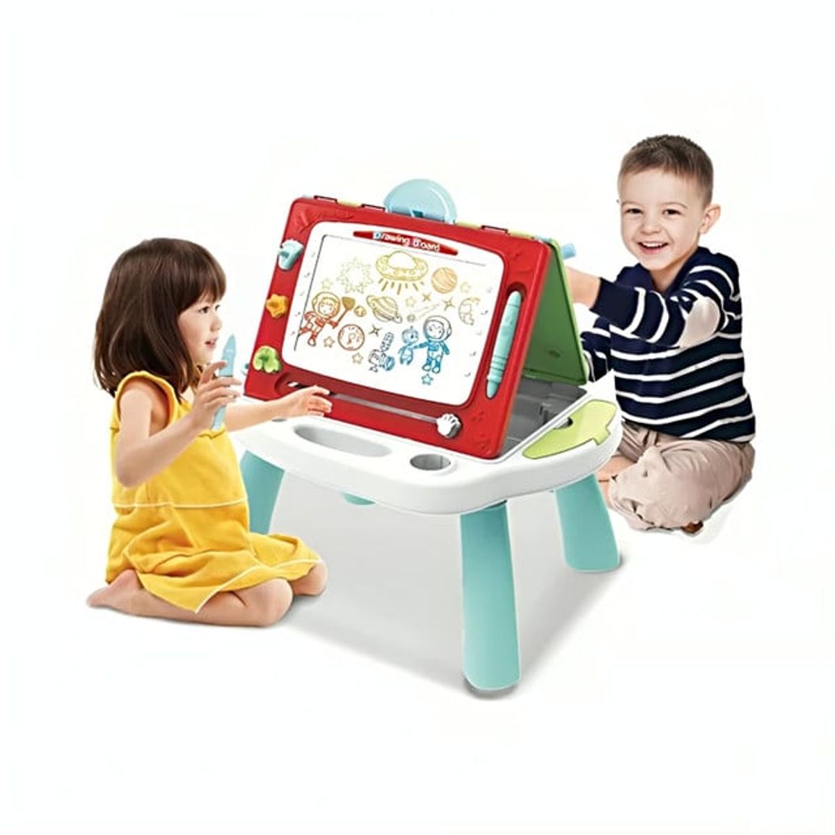 GENERICO - PIZARRA DOBLE 2 EN 1 MAGNETICA PARA NIÑOS