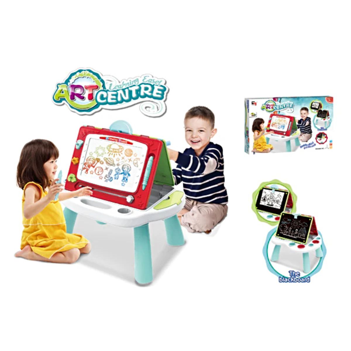 GENERICO - PIZARRA DOBLE 2 EN 1 MAGNETICA PARA NIÑOS