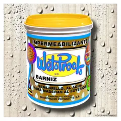 WETPROOF - BARNIZ PROTECTOR MADERA IMPERMEABILIZANTE WET PROOF® INCOLORO 1 GALON