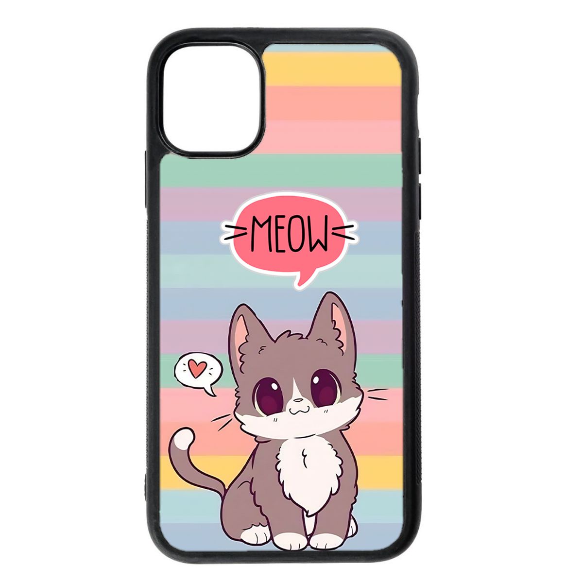 GENERICO - Carcasa para IPHONE 12 MINI diseño gatito 7