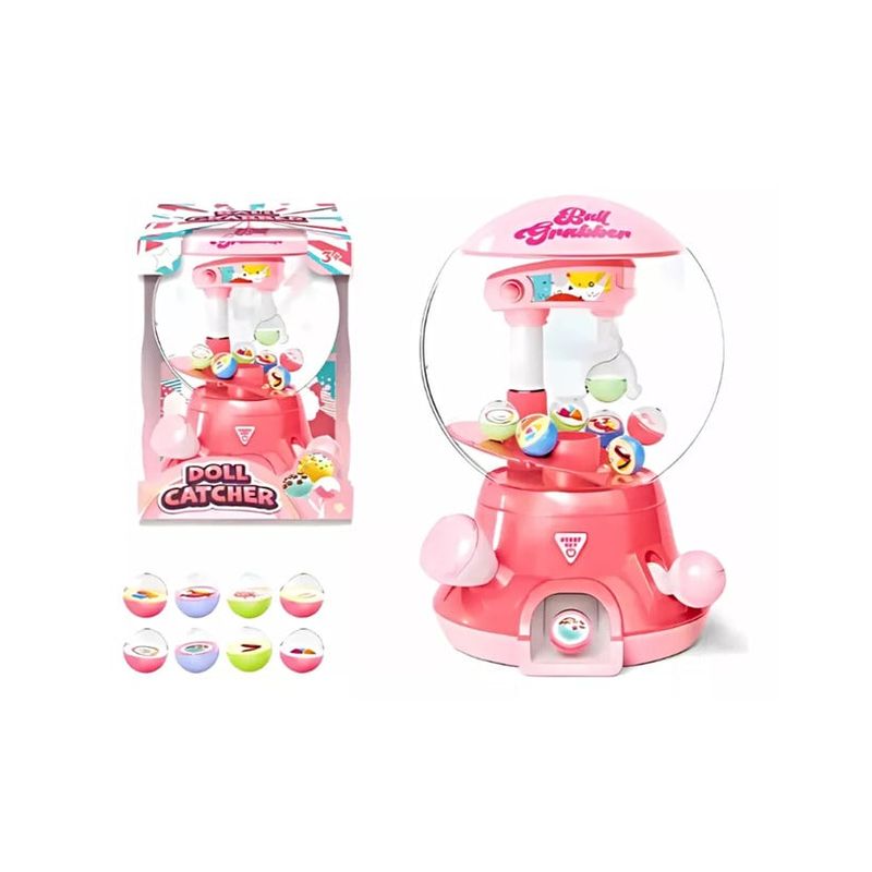 GENERICO - MINI MAQUINA EXPENDEDORA DE PELOTAS ROSADO
