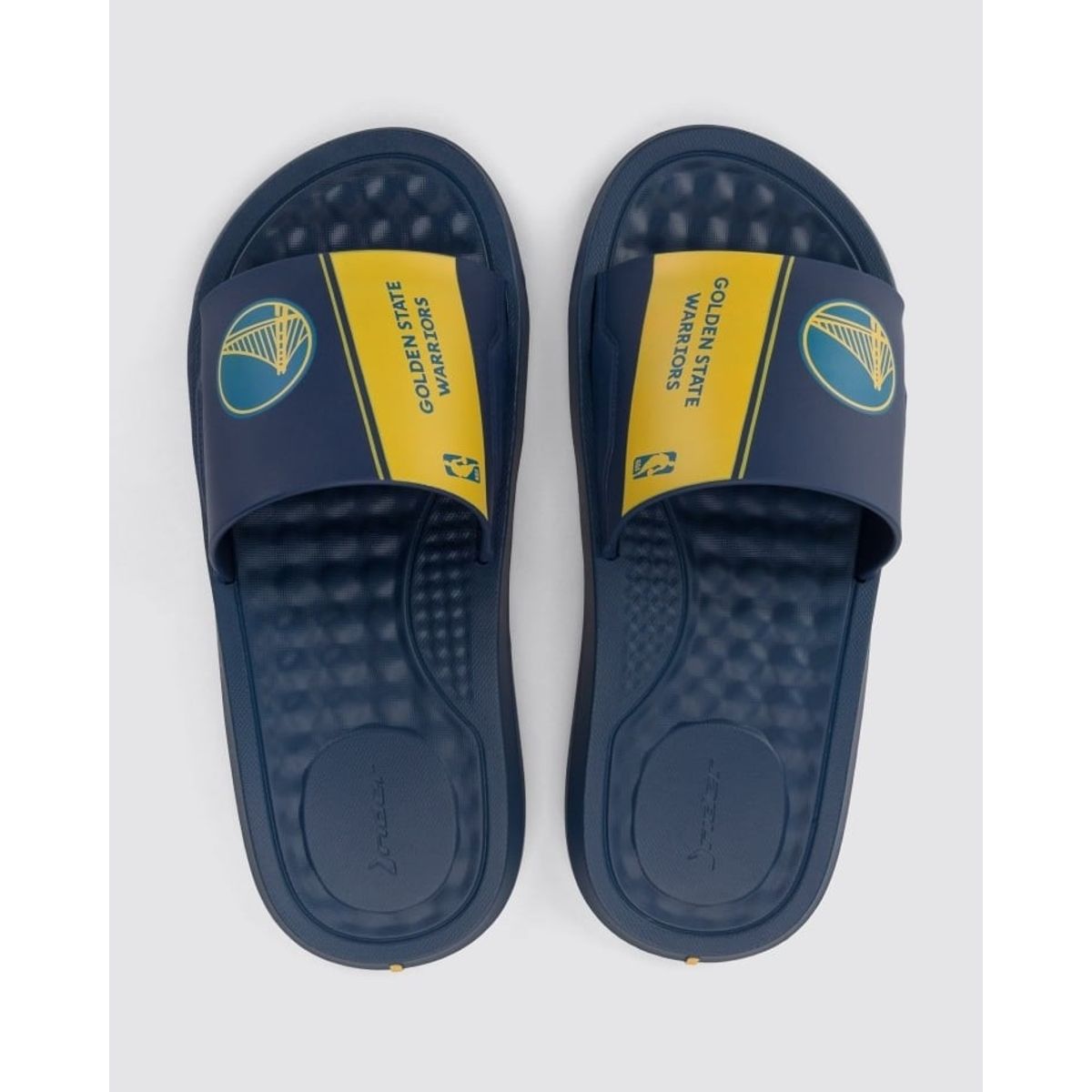 RIDER - Sandalia Hombre Azul/Amarillo Warriors NBA