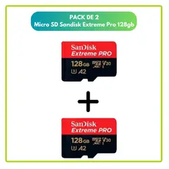 SANDISK - Micro SD Extreme PRO 128 GB / PACK 2