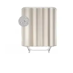 GENERICO - Cortina De Baño Impermeable De 180x180 Cm + 12 Ganchos