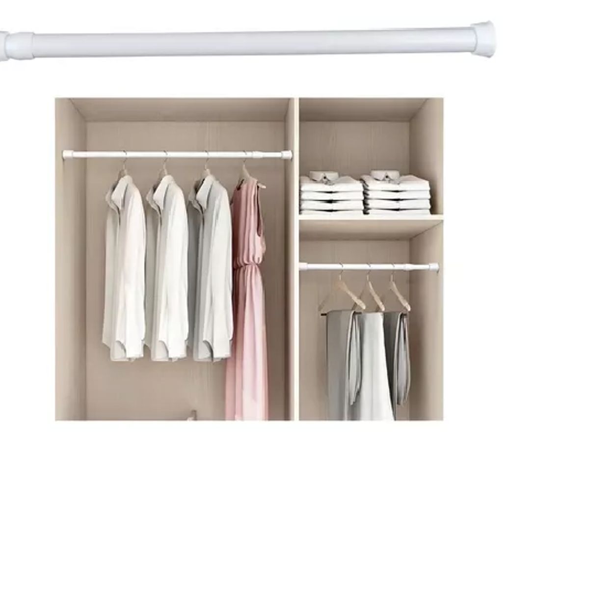 GENERICO - Barra Extensible 70 Cm X 1.20 Cm