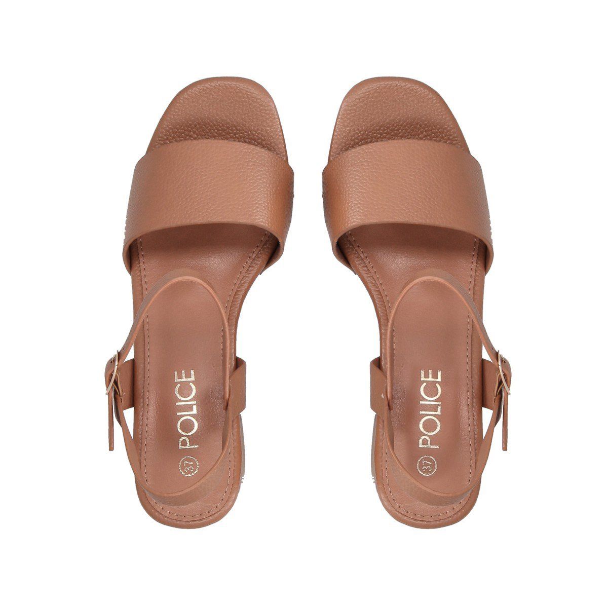 POLICE - Sandalia Mujer Camel Marina Police