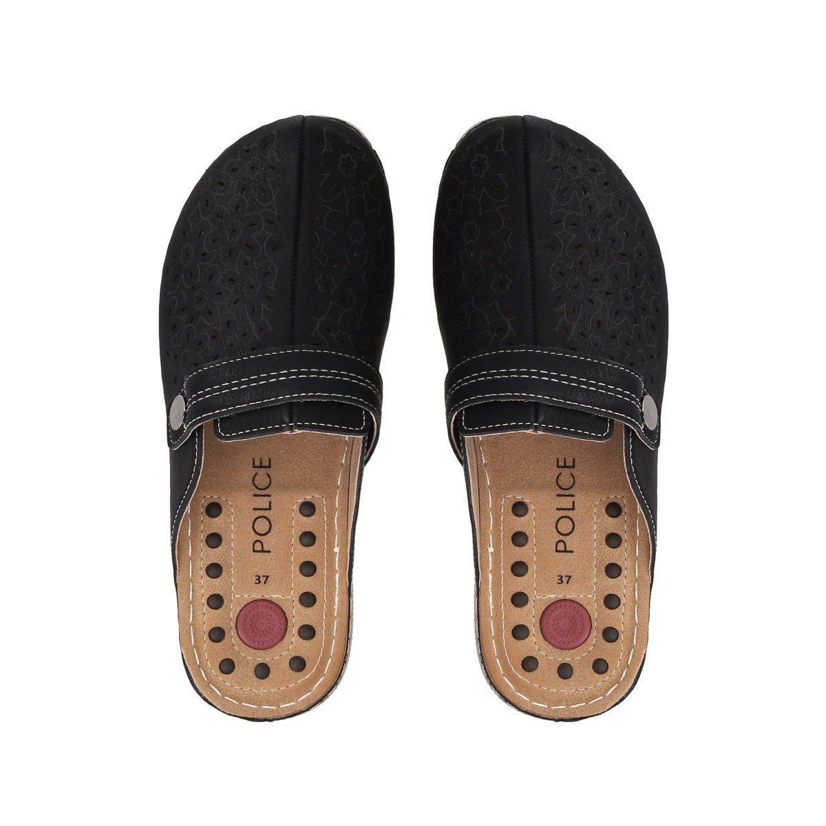 POLICE - Zueco Mujer Negro Marina Police