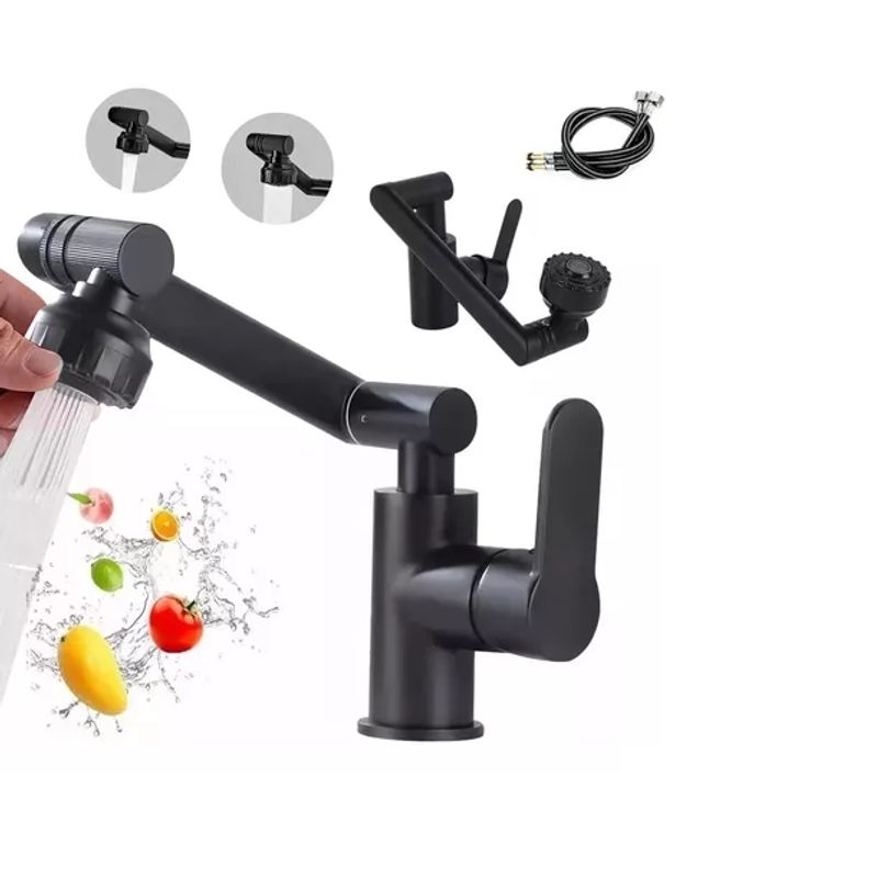 GENERICO - Llave Grifería Lavamanos Monomando Cuellos Giratorios 1080°