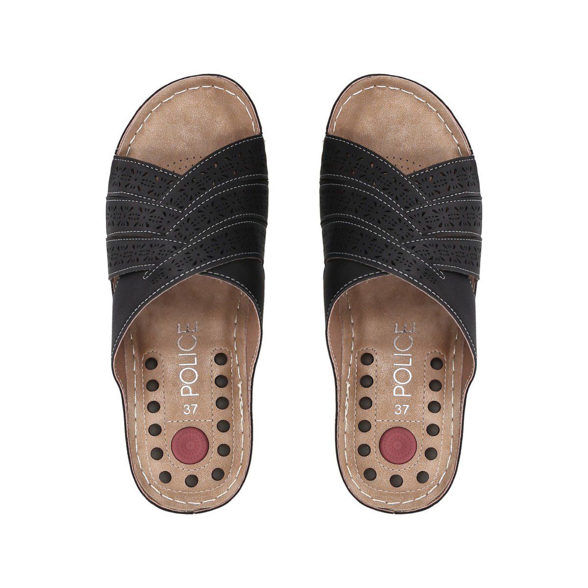 POLICE - Sandalia Mujer Negro Plataforma Tamara Police