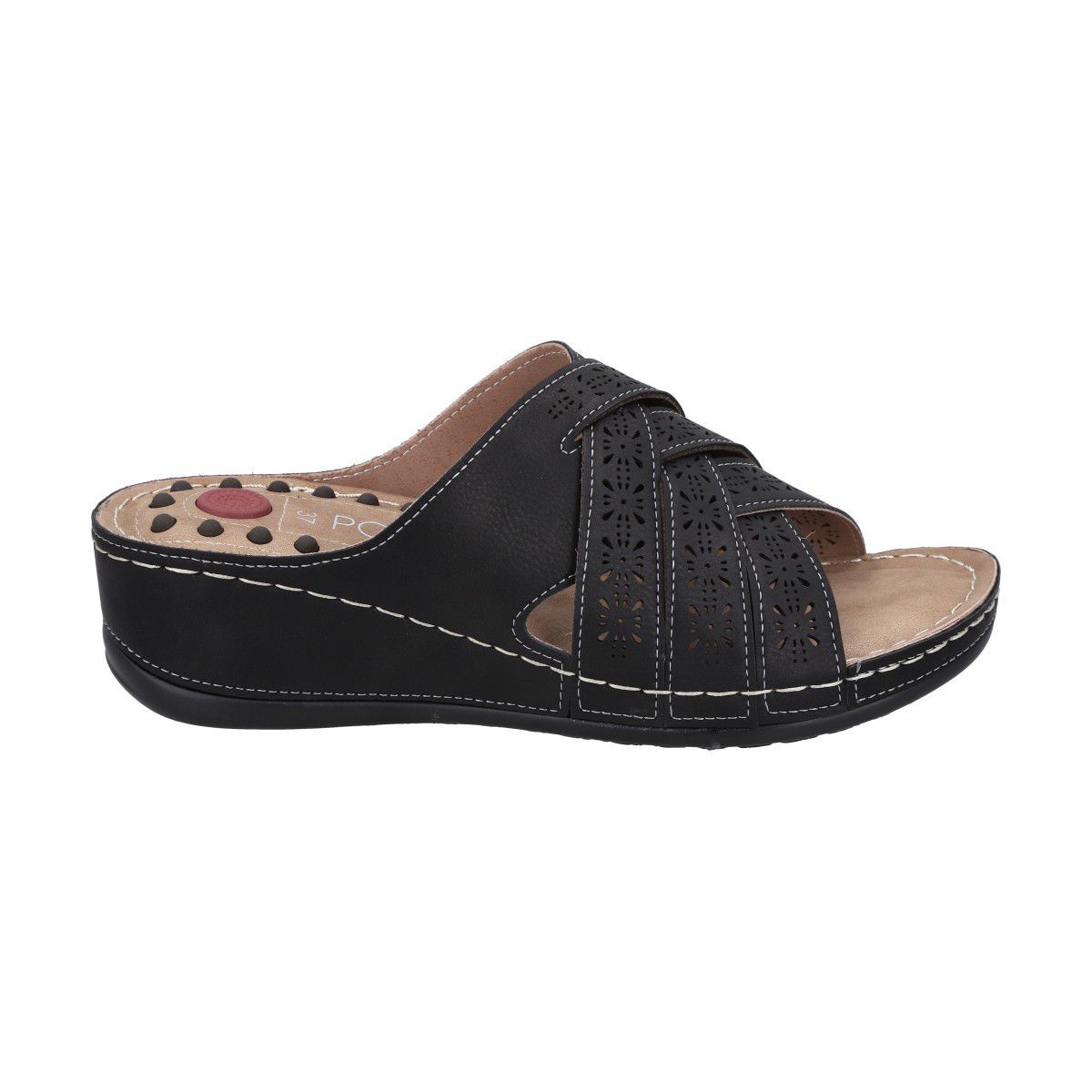 POLICE - Sandalia Mujer Negro Plataforma Tamara Police