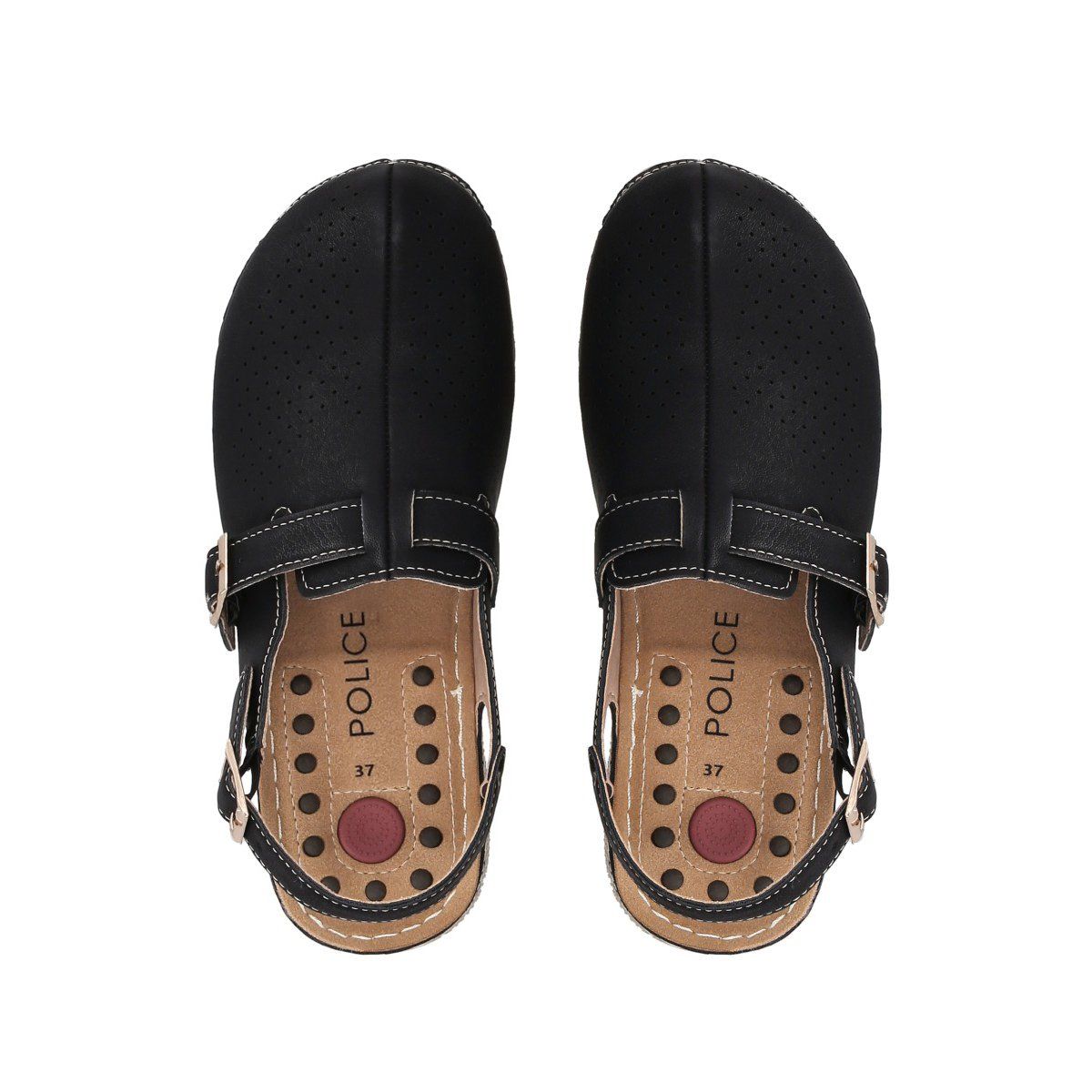 POLICE - Zueco Mujer Negro Marina Police